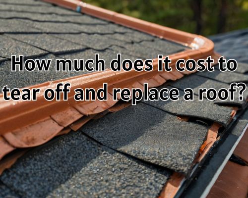 a tear off roof for replacement
