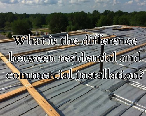 a commercial roof under installation