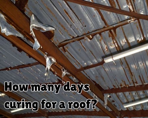 a roof curring process