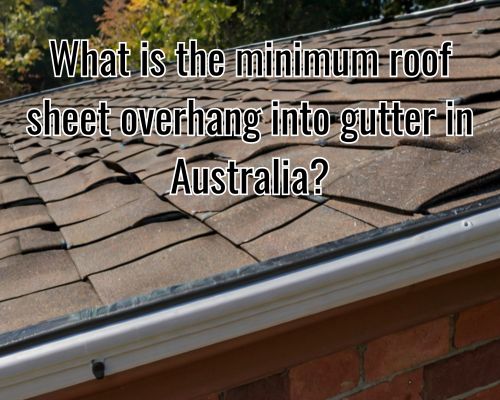 gutter without overhang installed on roof.