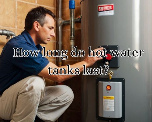 a water tank being checked on for maintenance