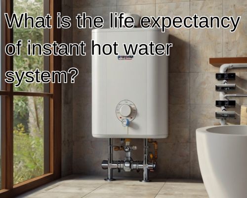 an instant hot water system in the bathroom